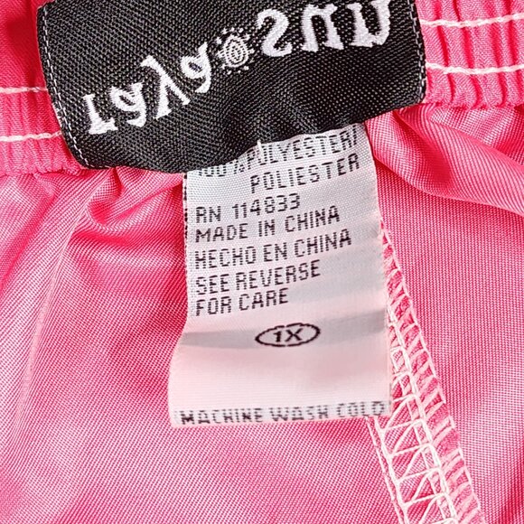 Raya Sun Swim Trunks Board Cargo Shorts Men's 1X Pink Stretch Waist Beach Surf - Picture 6 of 9